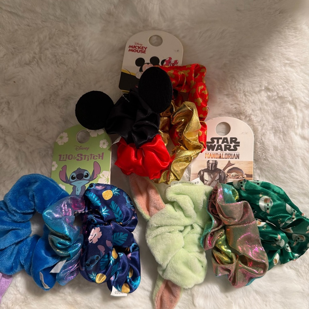 Disney Colorful Scrunchie Collection